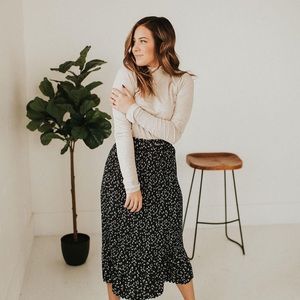 Main Strip Polka Dot Skirt
